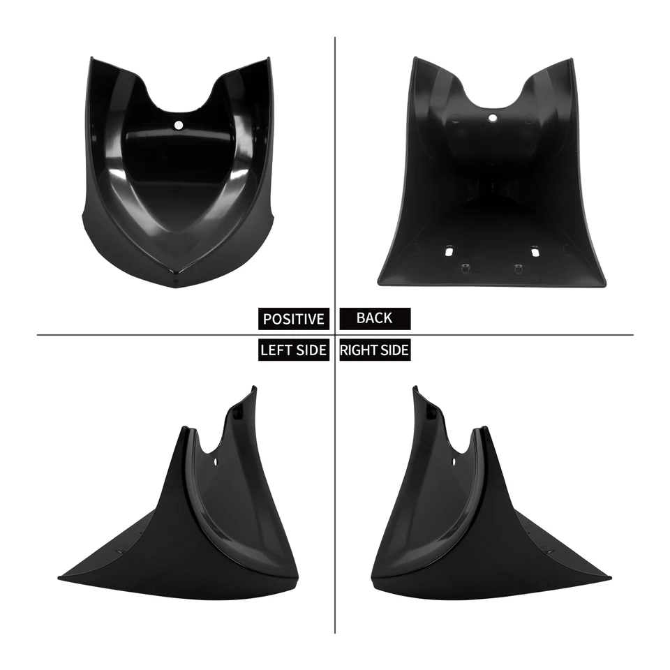 Carénage Menton Avant Spoiler Noir Brillant – Universel Harley Sportster Fatboy Softail Touring V-Rod