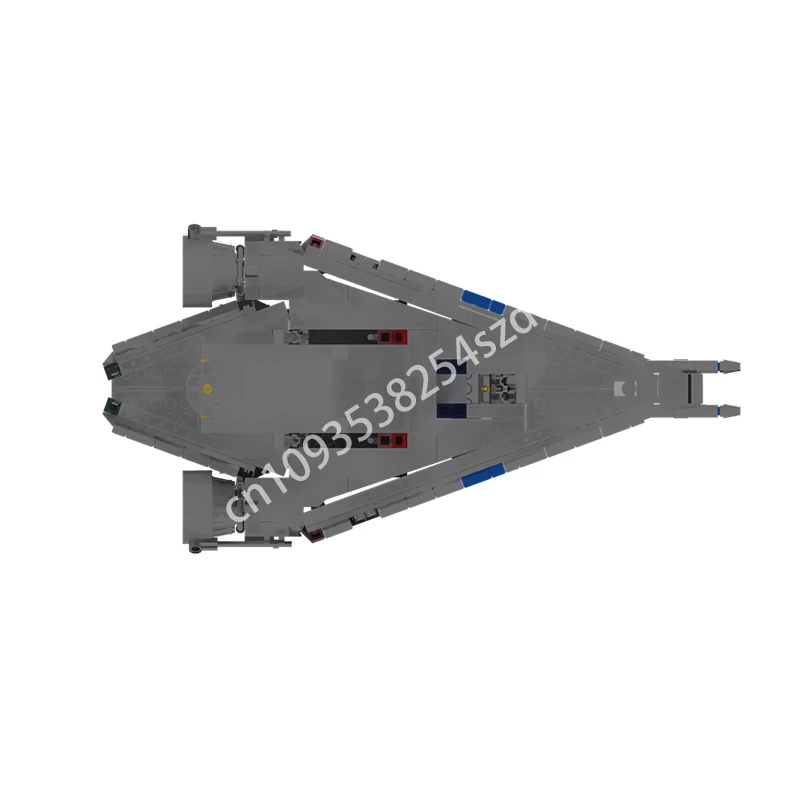 646 pçs moc galáxia série inspektor nave espacial modelo blocos de construção empilhamento tijolos criativo brinquedo do miúdo presente diy educacional
