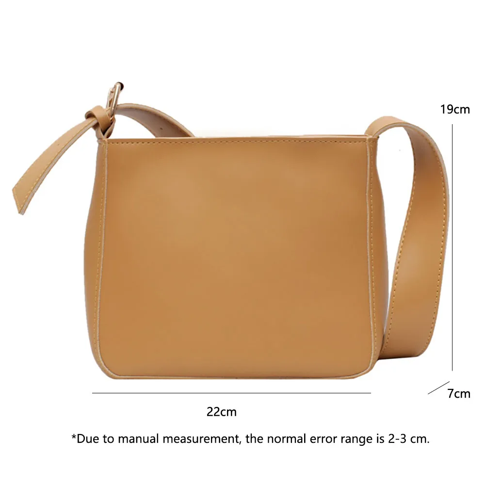 Women Casual Crossbody Bags 2023 New Korean Style College Students Messenger Bag Simple Solid Color Commuter Shoulder Bag