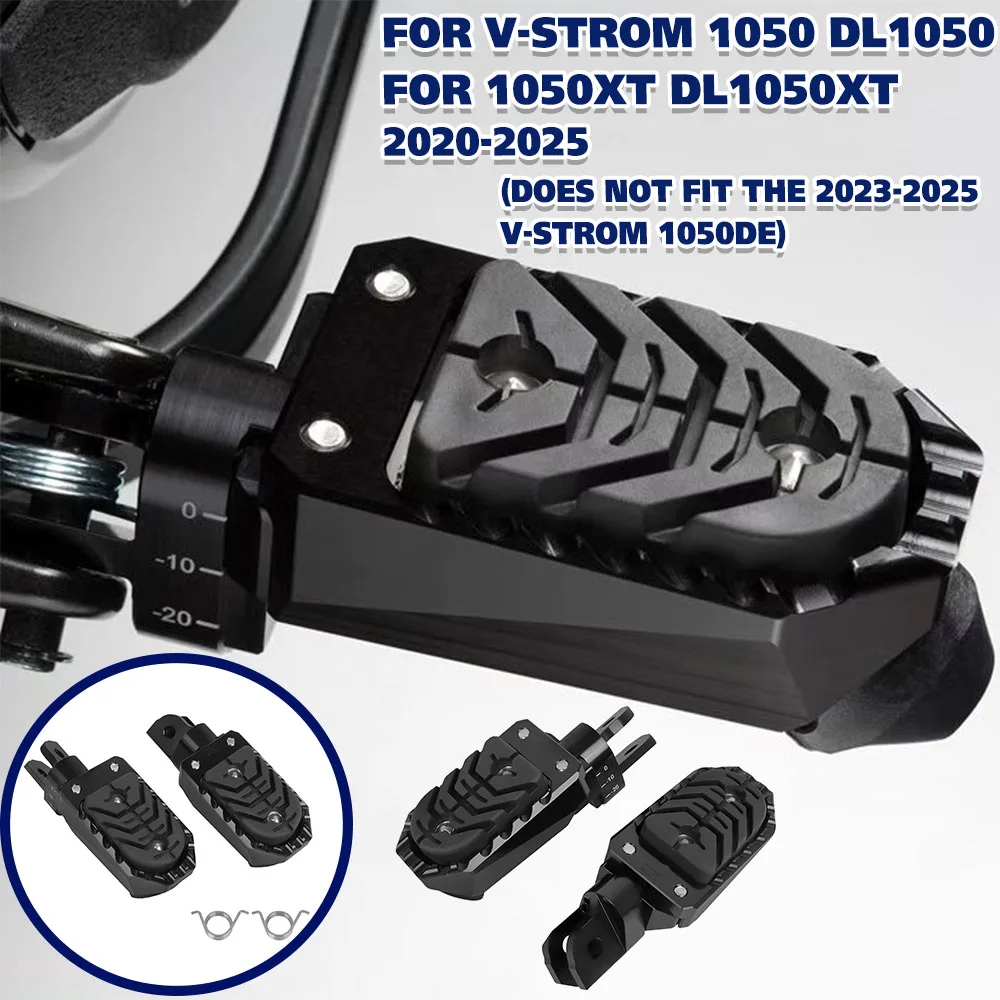 

Vstrom 1050XT DL1050XT Motorcycle Footrest Aluminum Wide Billet Foot Pegs Rests Footpeg For SUZUKI V-strom 1050 DL1050 2020-2025