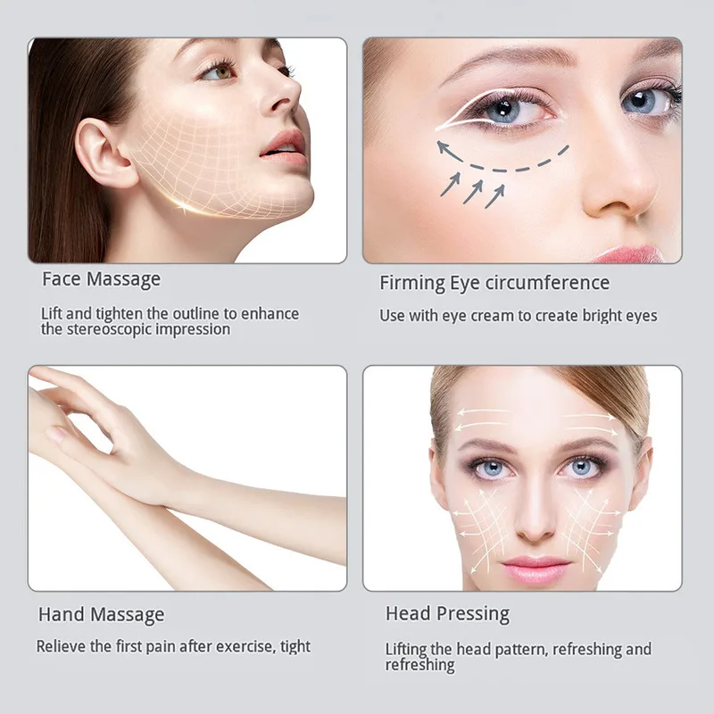 เครื่องนวดหน้าSlimmingเครื่องมือผ่อนคลายกล้ามเนื้อยกกระชับความงามไฟฟ้าFacial Scraperนวดส่งเสริมการเผาผลาญ