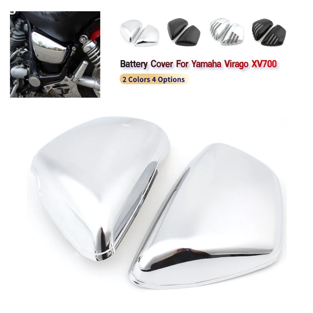 Motorcycle 1 Pair Side Fairing Battery Covers Battery Protector Pannels For Yamaha Virago XV700 XV750 XV1000 XV1100 1984+ Parts