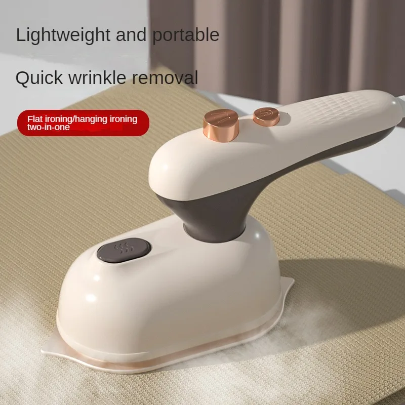 Portable 2-in-1 mini iron, handheld steam iron, suitable for business and home dry and wet ironing, fabric wrinkle removal.