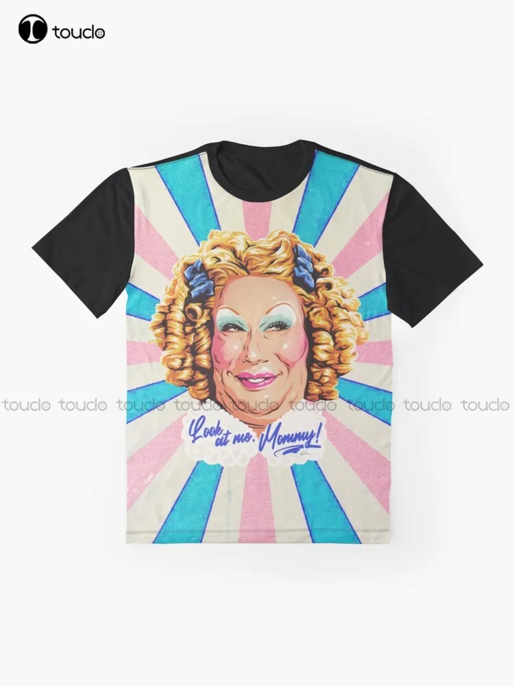 Look At Me Mommy! Jimbo Drag Clown Drag Race Drag Queen Graphic T-Shirt Custom Aldult Teen Unisex Digital Printing Tee Shirts