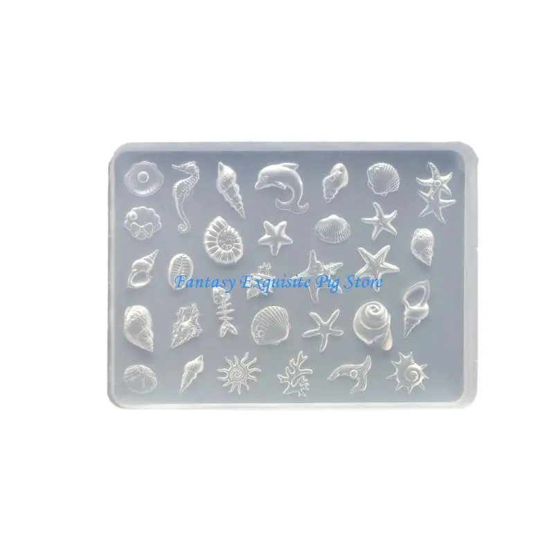 

Mini Transparent Silicone Seashells Art Mold For Jewelry Making And Craft Projects