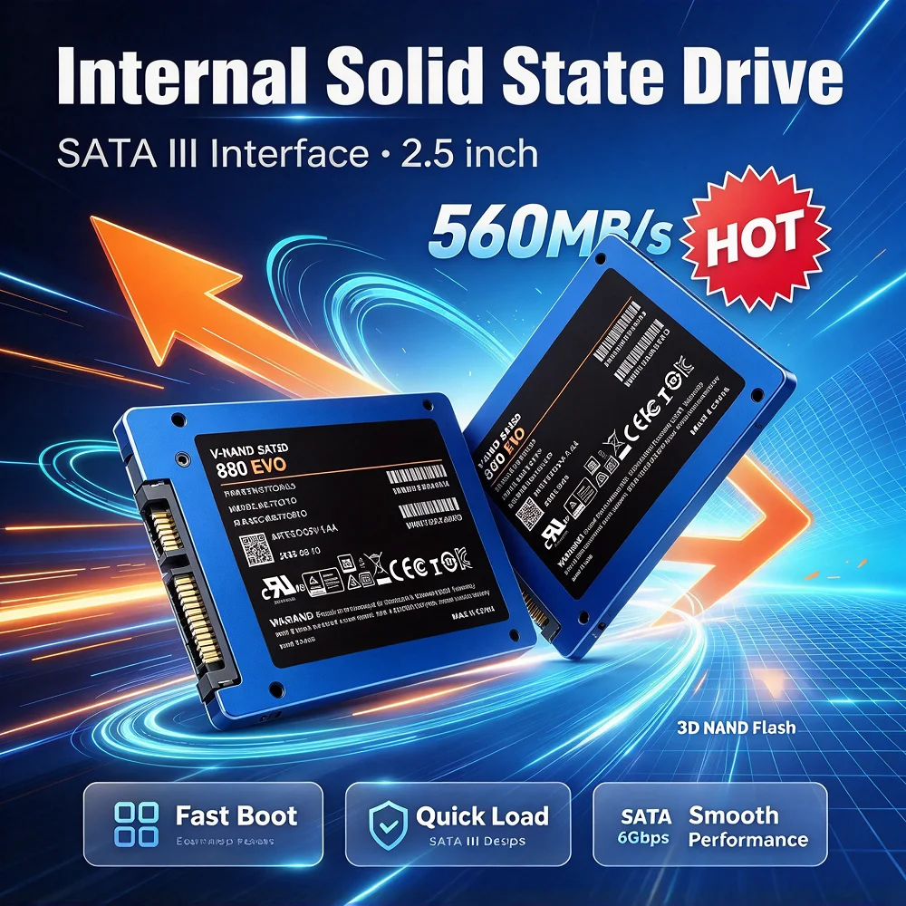 2026 New High Performance SSD 1TB 2TB SATA III 2.5
