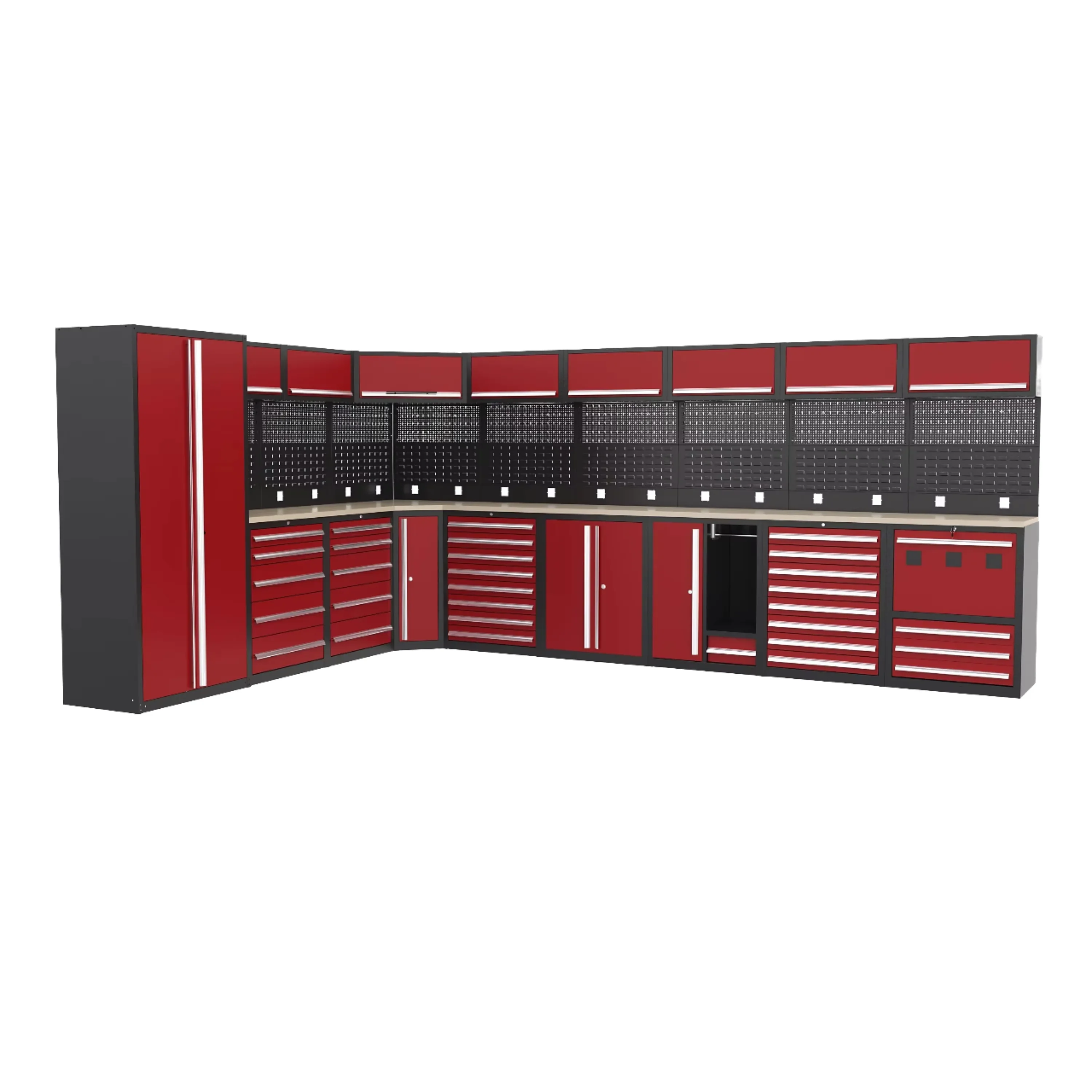 JZD Multifunctional Modular Garage Workshop Storage Cabinet Customized Storage Garage Cabinet for Metal Tool Cabinet