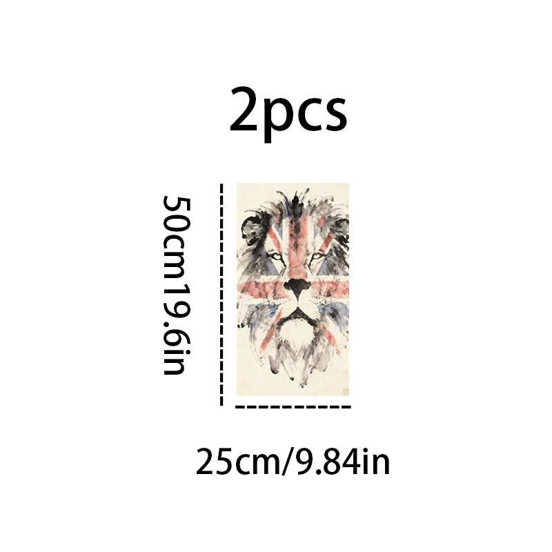 ملصق على شكل عمود Lion B مكون من قطعتين، مقاوم للماء، مقاوم للخدش، لجميع الموديلات - السيارات، لأودي، هوندا، ميتسوبيشي، فورد