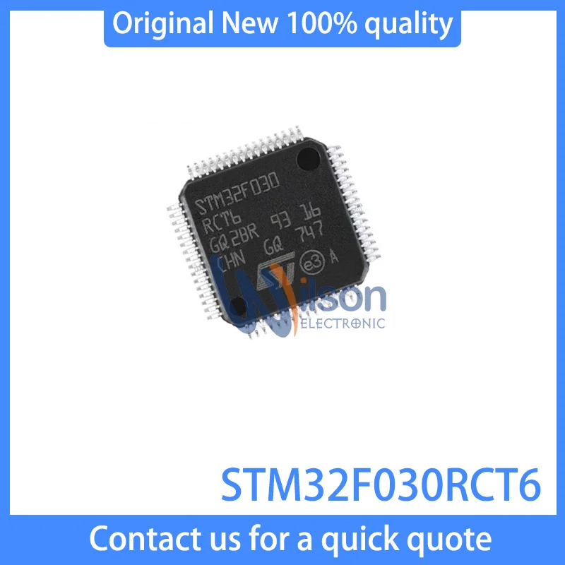 100% New Original  LQFP64 STM32F030RCT6 STM32F030 STM32F