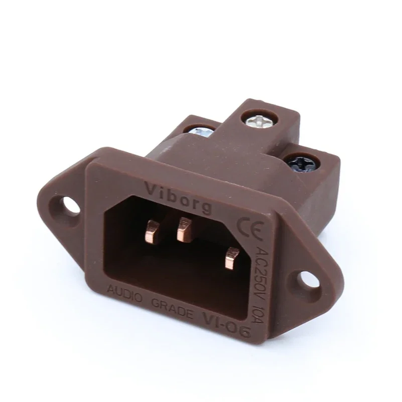 High Quality Viborg Inlet Power Plug Socket IEC Pure Copper Gold/Rhodium Plated Available VI06C AC 250V 15A Connectors