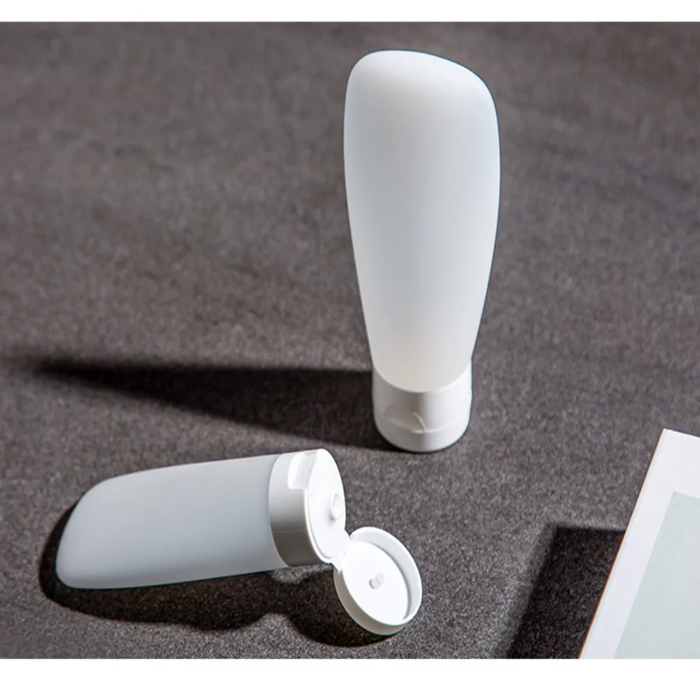30/60/100ml Soft Silicone Lotion Refillable Bottle Portable Travel Shampoo Bottle Container Liquid Cosmetics Squeeze Tube Bottle