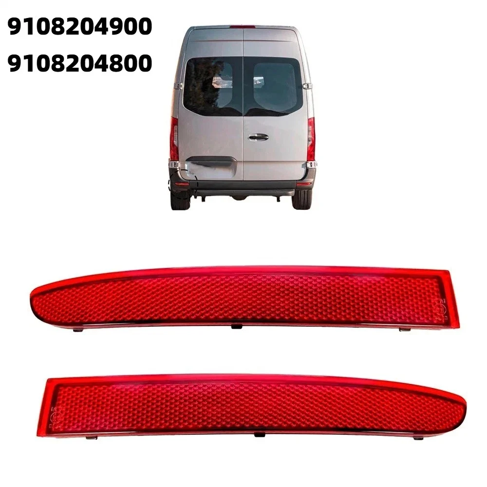 For Mercedes-Benz For Sprinter W907 W910 Car Accessories 2Pcs Rear Red \Tail \Reflectors Left/Right OE:9108204800 9108204900