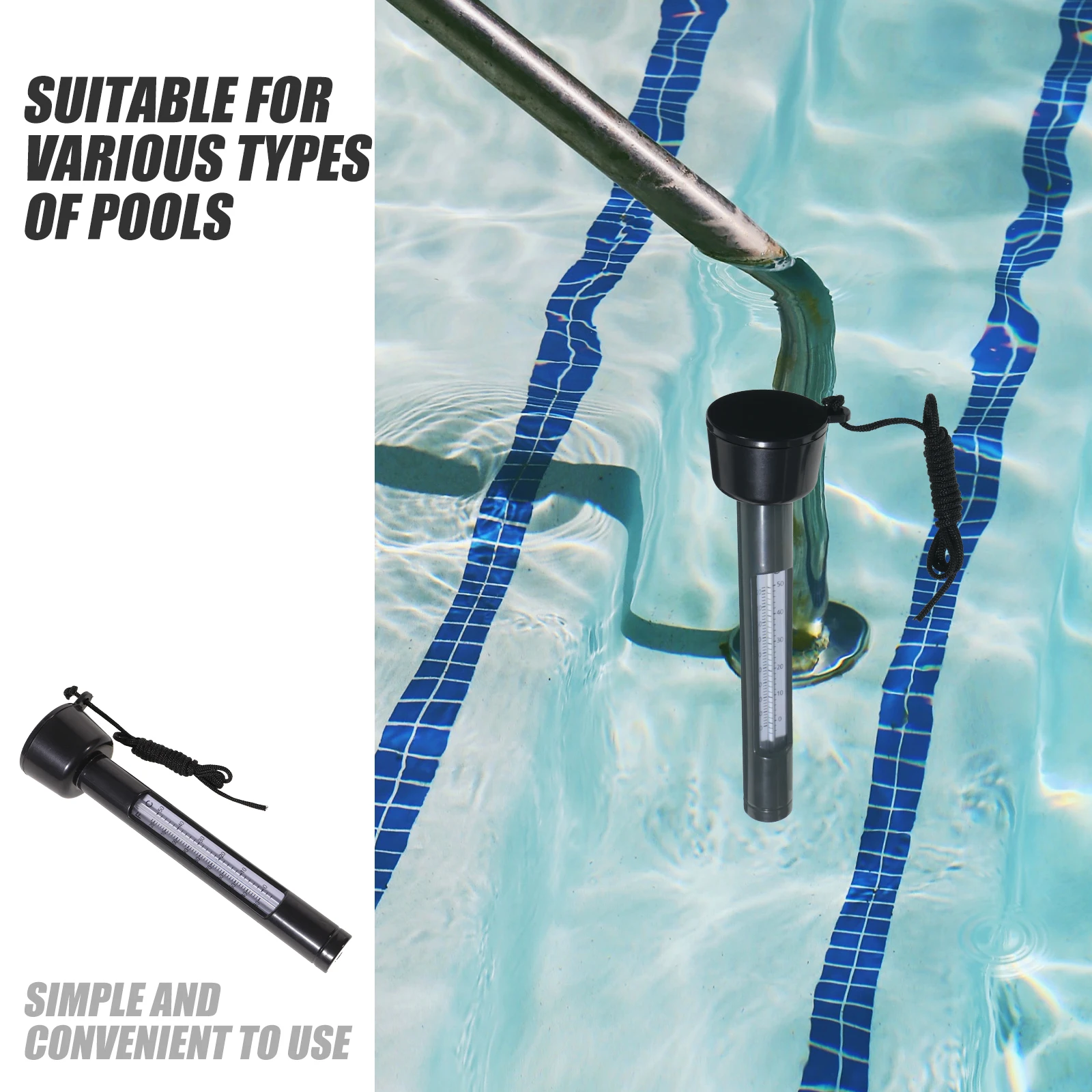 

Floating Pool Thermometer Durable Water Temperature Measuring Tool For Swimming Pools Spas Bathtubs Accurate Celsius Fahrenheit
