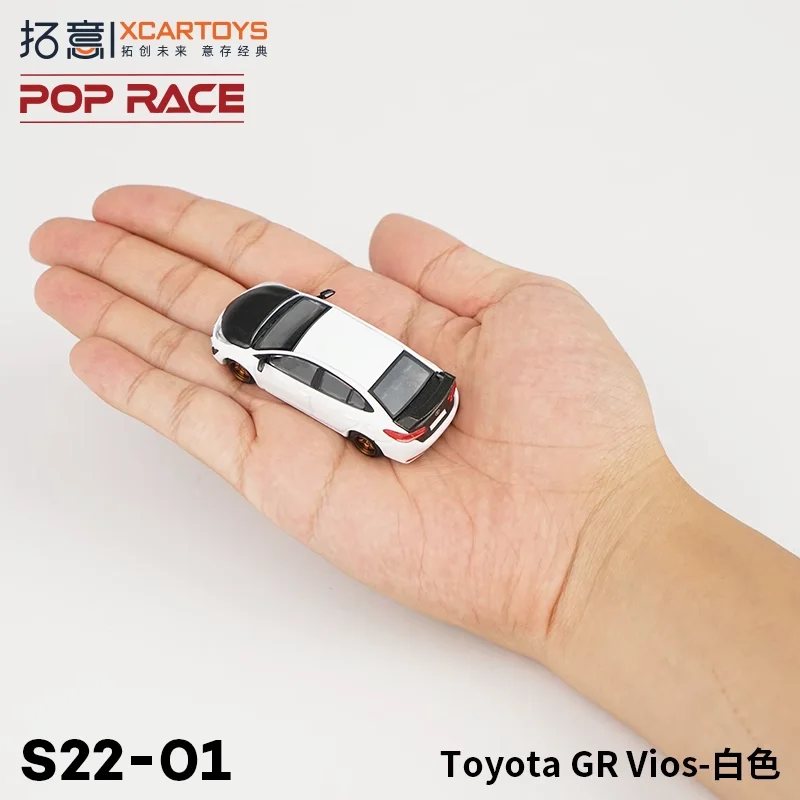 xcartoys-poprace-1-64-coche-en-miniatura-de-aleacion-de-juguete-toyota-gr-vios-blanco-s22-01-exhibicion-coleccionable-regalos-de-navidad-para-ninos
