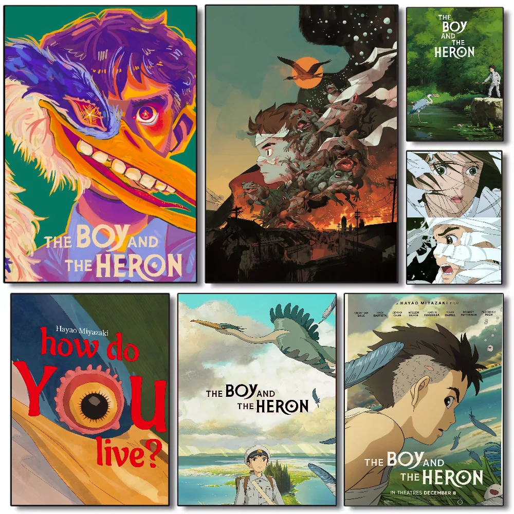 

The Boy and the Heron Poster HD art sticky wall waterproof home living room bedroom bar aesthetic decoration