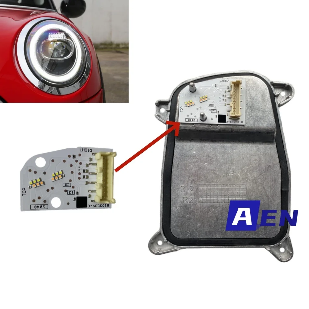 White DRL Board For 2020 2021 Mini Cooper F55 F56 F57 Clubman F54 LCI LED Headlight Daytime Running Light Turn Signal Module