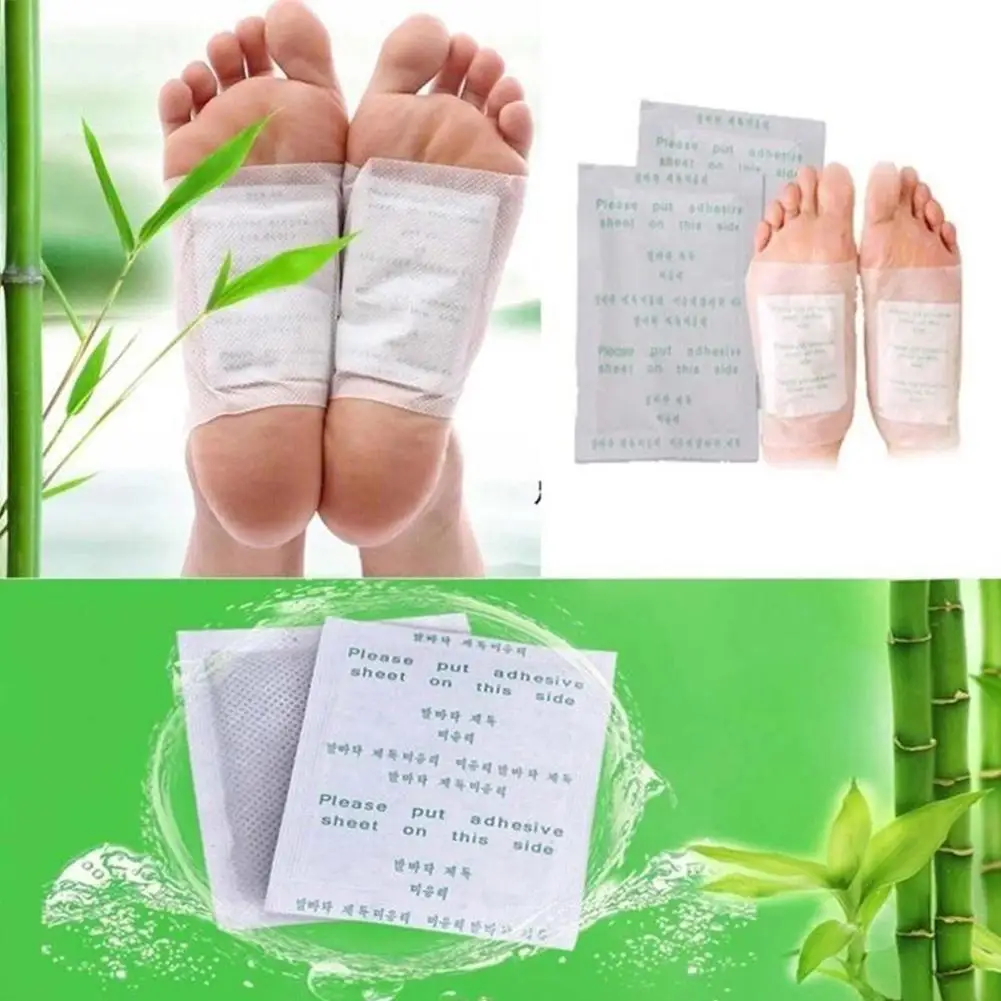 10Pcs Herbal Moisture Removal Foot Patches Reduce Physical Burden Improve Sleep Quality Foot Stickers