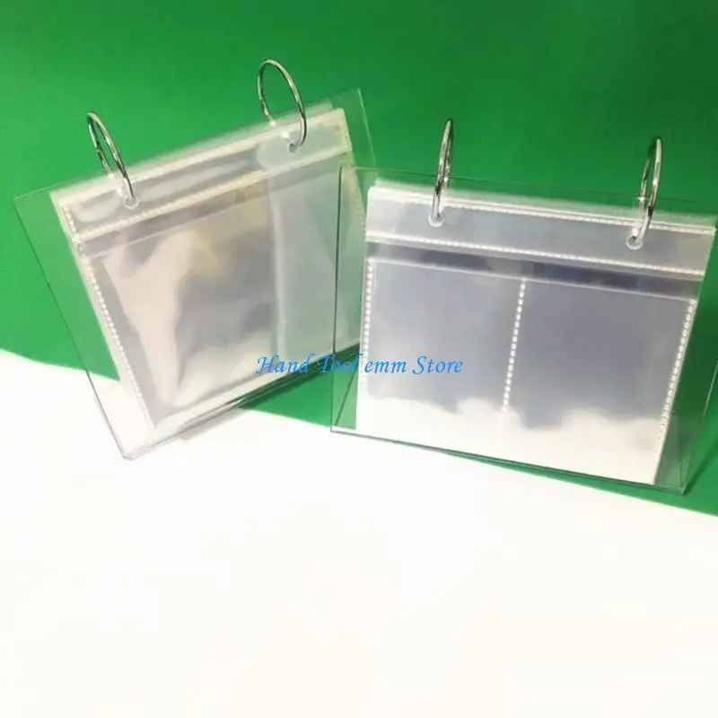 H37F Multi-purpose Desktop Standing Photo Album Clear LOMO Photo Holder Postcards Display Rack Mini Poster Frame