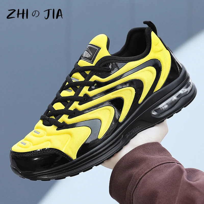 Men's Trendy Sneaker Fashionable and Casual Air Cushion Shoes Spring and Autumn Outdoor Running and Fitness Hiking Footwear
