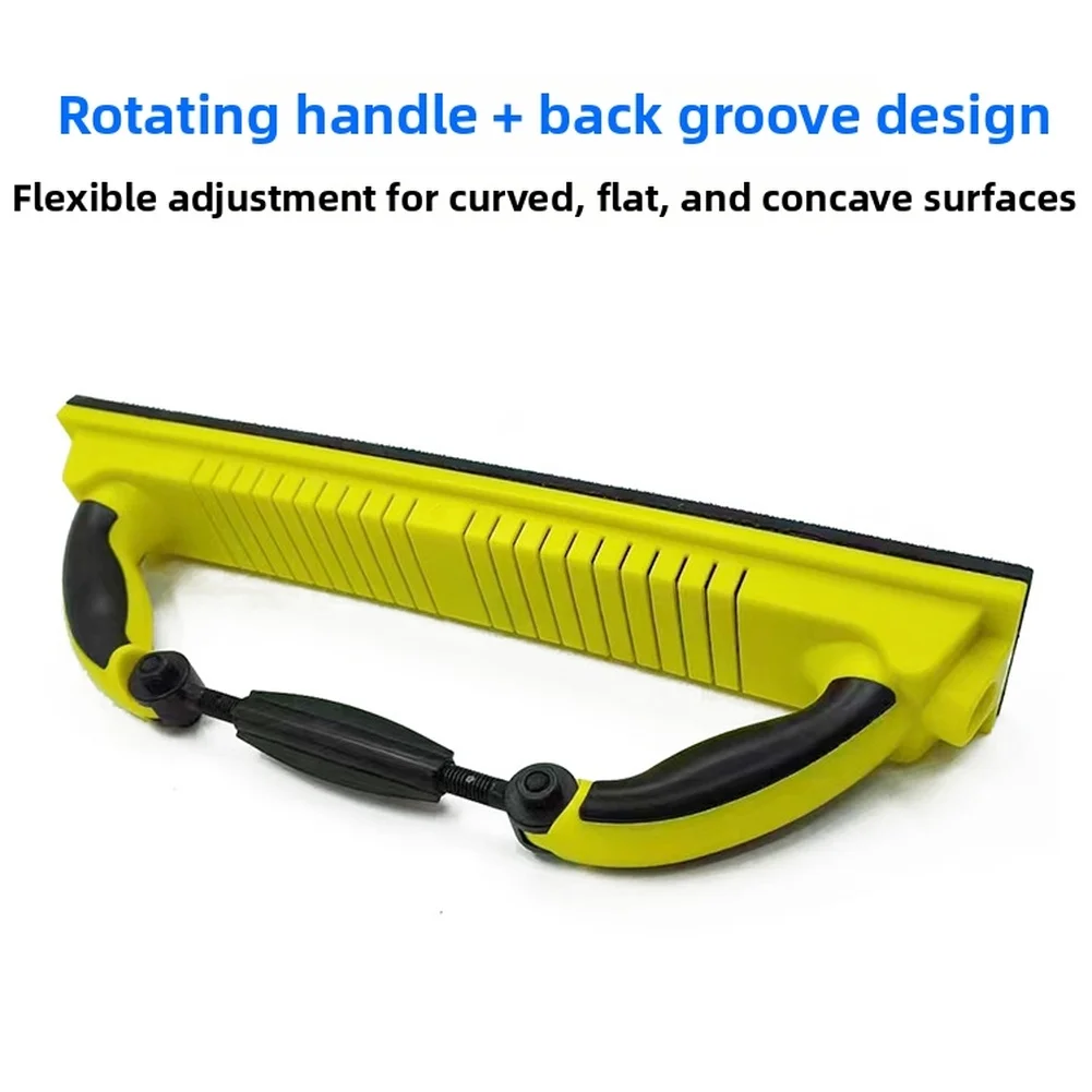 1 قطعة طحن اليد الجافة دفع مجلس سيارة المعجون الرماد اليد المسوي مستطيلة فراغ الصنفرة طحن الرماد مجلس أداة إصلاح الجسم #4