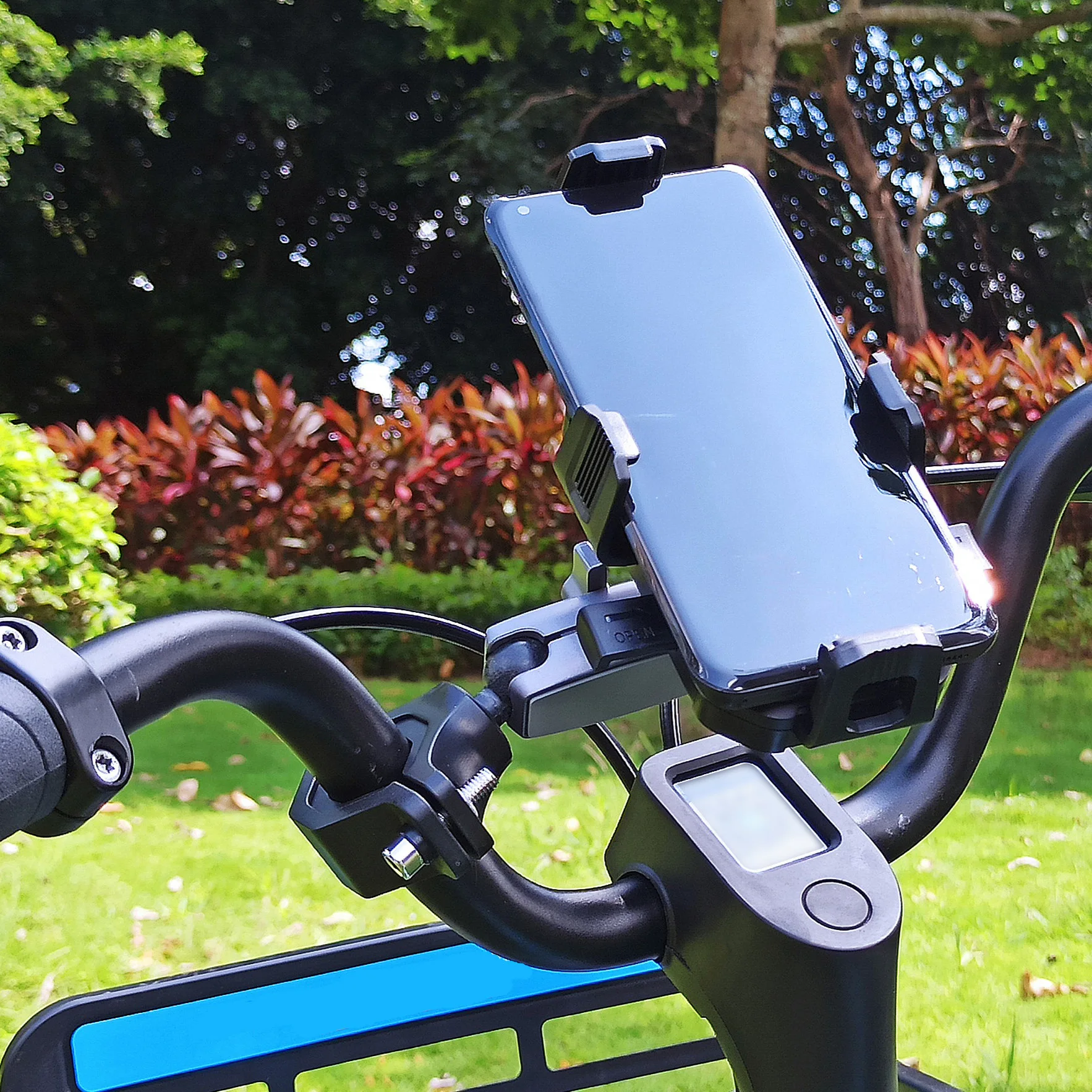 ZEKA Handyhalterung Fahrrad Motorrad Universelle stoßfeste Halterung für iPhone Xiaomi Samsung für 4,7-7 Zoll GSM Houder Fiets – Detail 19