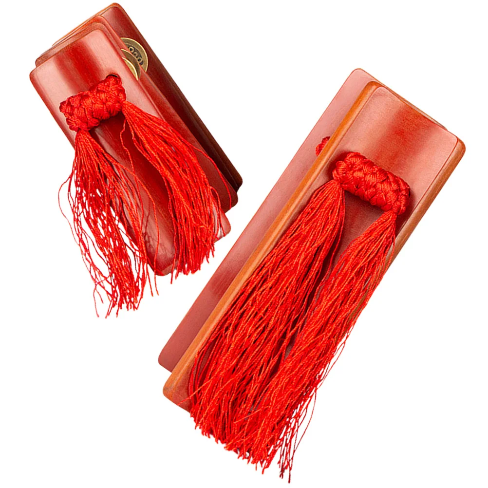 

1 Pair Bamboo Kuaiban Chinese Allegros Stage Performance Percussion Instrument Castanets Band Accessories Hand Clapper