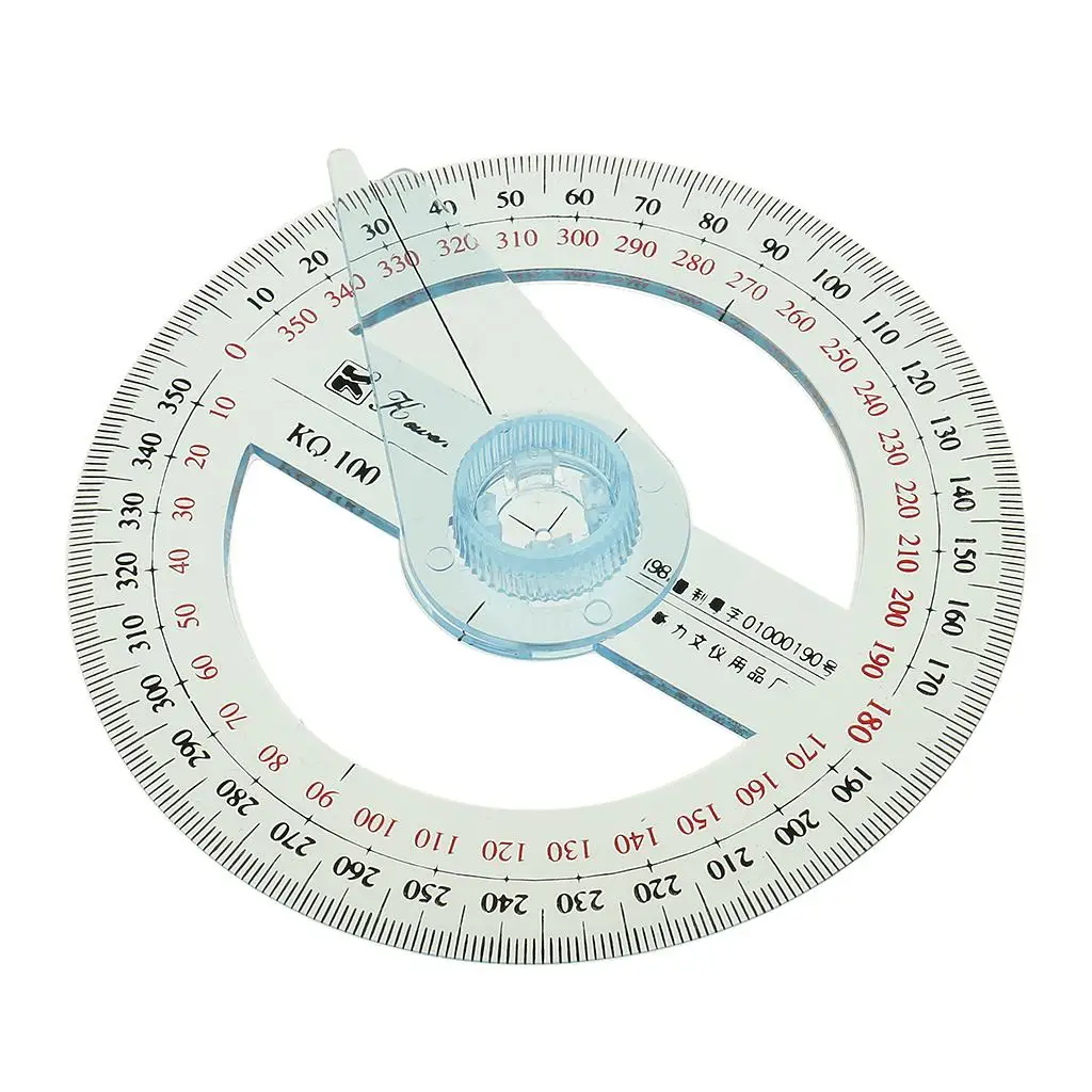 360 Degree Protractor 10cm Angle Sewing Arm Student Office Engineer