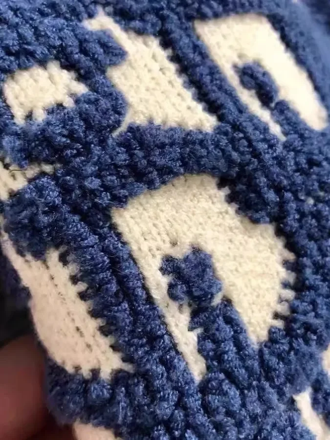 سترة محبوكة للرجال مطرزة بالزهور وسحاب تصميم كاجوال مستدير Ne بلوفر ناعم من مزيج النايلون والبوليستر طويل Sve #3