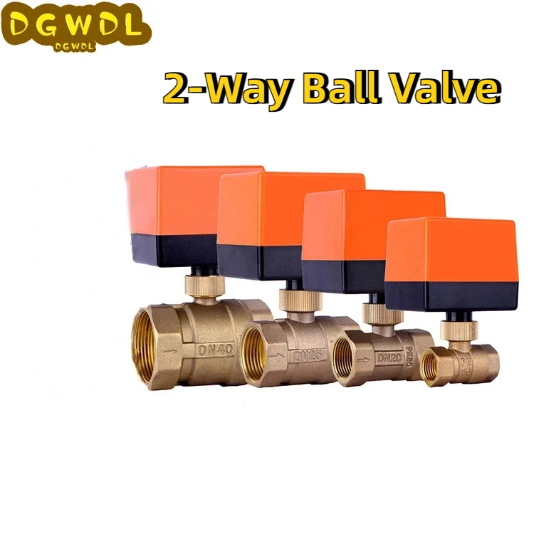 

1/2" 3/4" 1" 1-1/4" 220VAC 12V Brass Motorized Electric Ball Valve Female Thread 3-Wire 2-Control 2-Way DN15/DN20/DN25/DN32/DN40