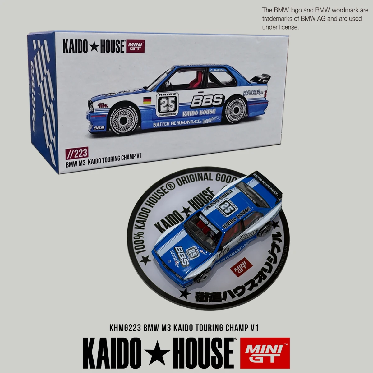 Kaido House x MINI GT 1:64 BMW M3 E30 