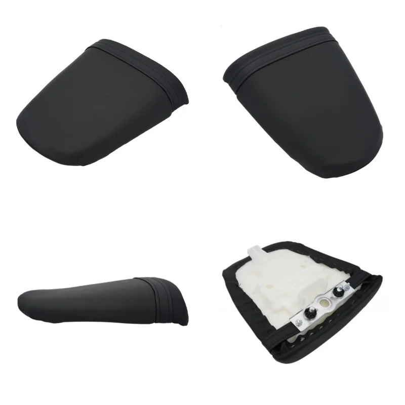 Motorcycle cushion rear seat bag rear passenger leather seat for Suzuki GSXR 600 750 GSXR600 GSXR750 K4 2004 2005