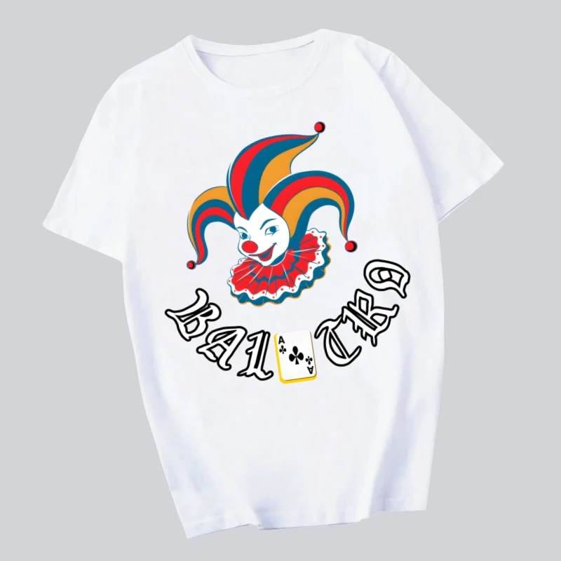 

Balatro Printed T Shirt Men Retro Washed Tops Tees Harajuku Tshirt Streetwear Hip Hop Male T-shirts