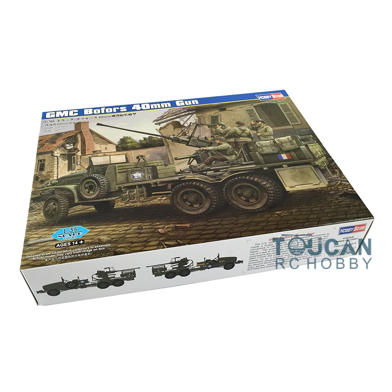 Hobby Boss 82459 1/35 France Bofors 40mm Gun Car Vehicle Model Kit Plastic TH06466-SMT6