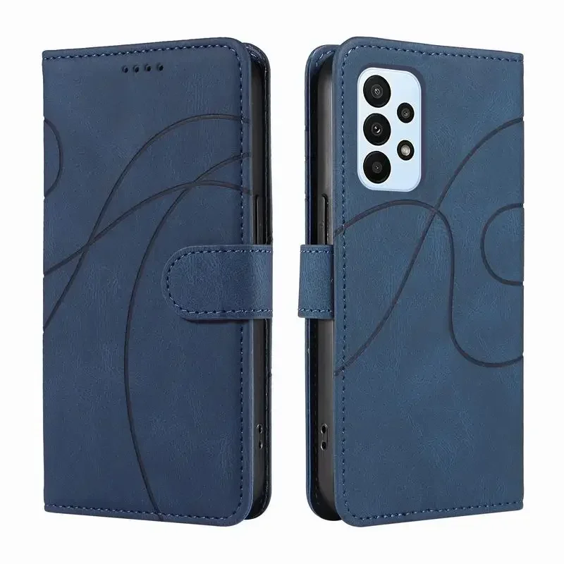 Leather Wallet Case for Samsung Galaxy A23/F23/M23 5G, Retro Flip Cover with Card Slots, Coque Phone Case