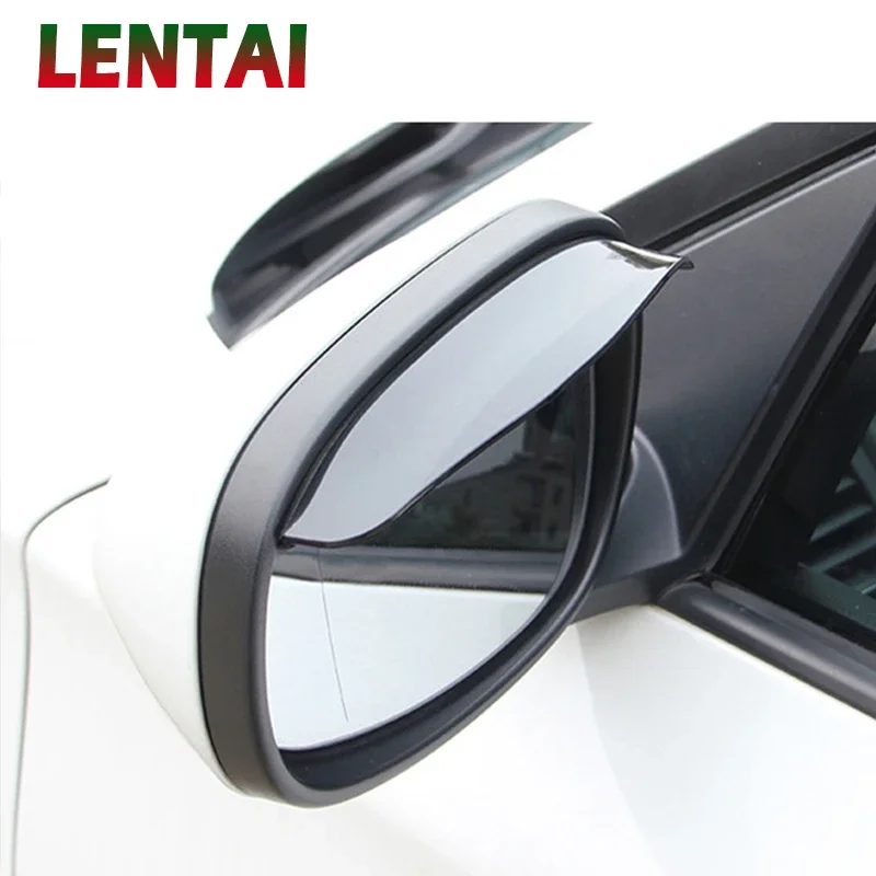 OVERE 1PC Car rearview mirror rain brow cover For Toyota Corolla Avensis RAV4 C-HR CHR Honda Civic Accord CRV Fit Accessories