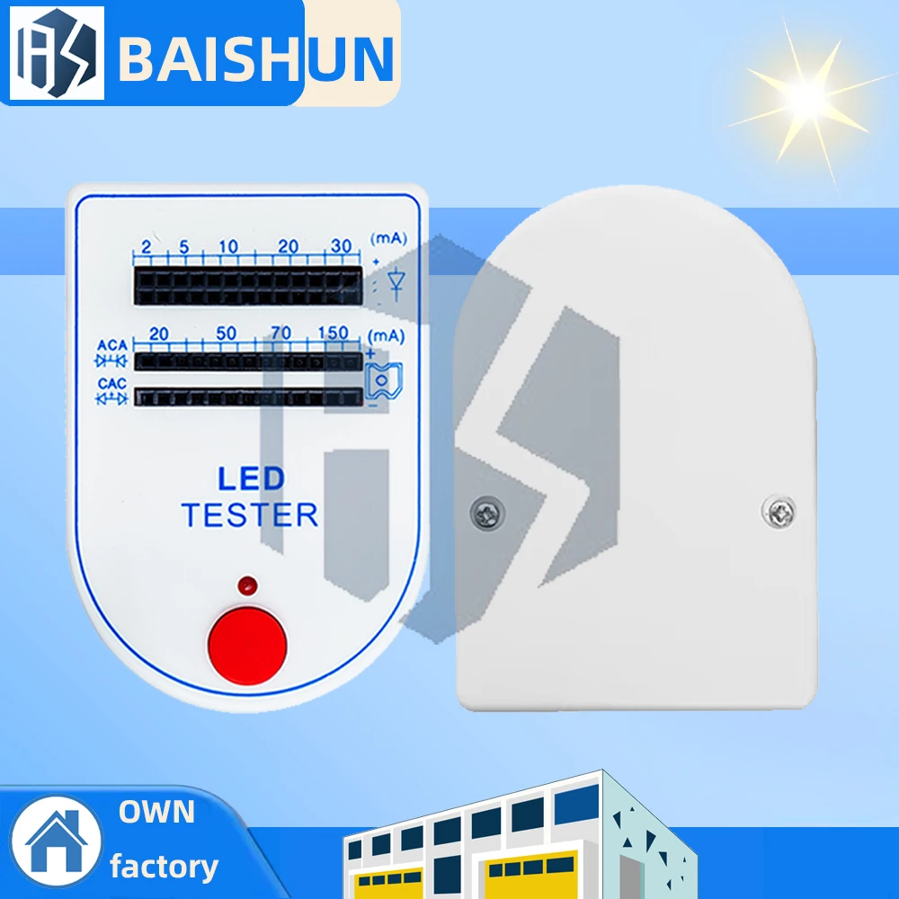 2-150mA Mini Handy LED Test Box Tester For Light-emitting Diode Lamp Bulb Battery Tester Handy Device LED Tester Collor Bright
