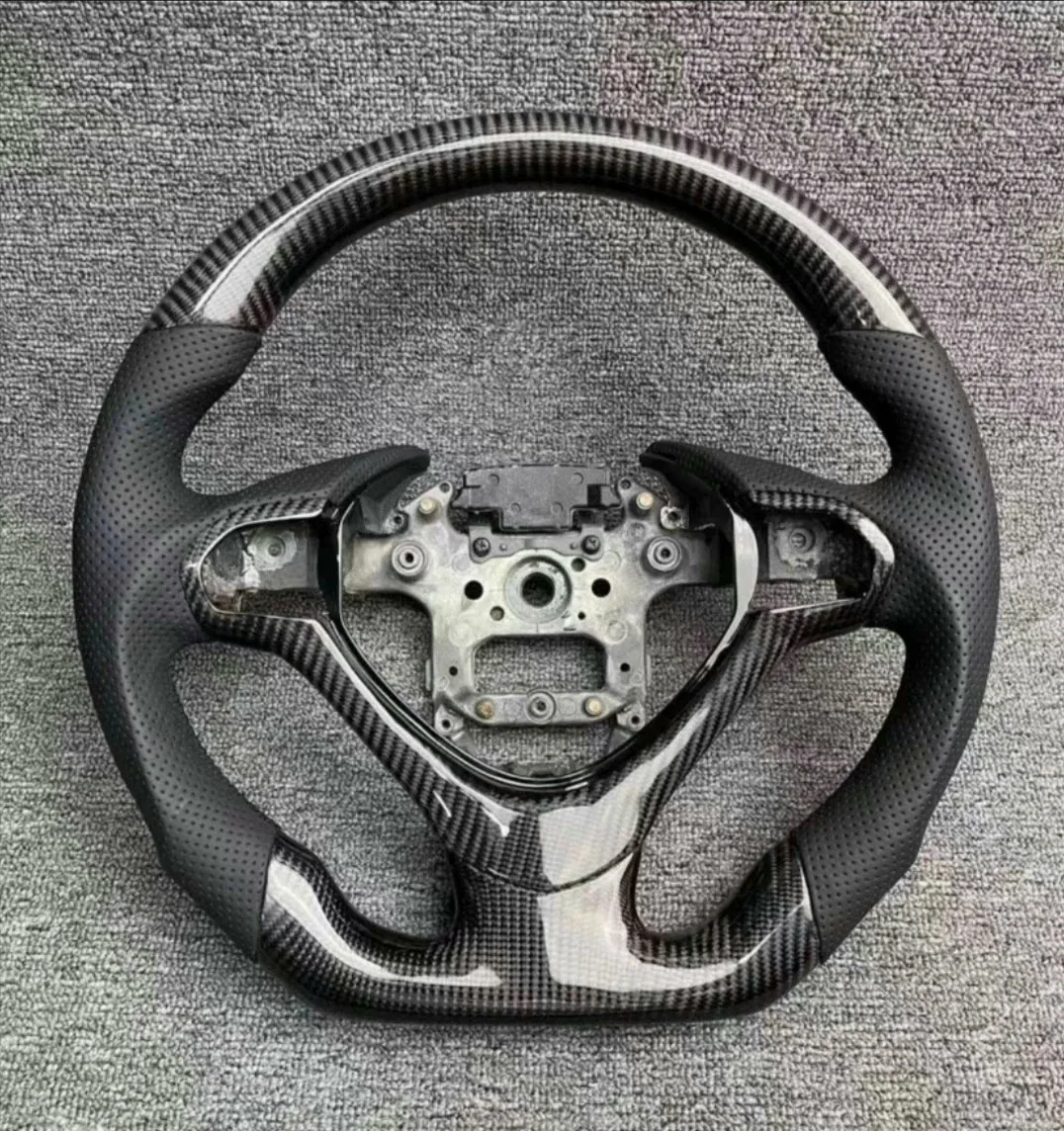 Carbon Fiber Steering Wheel Assembly For Honda Spirior 2009-2013 Carbon Fiber Trim