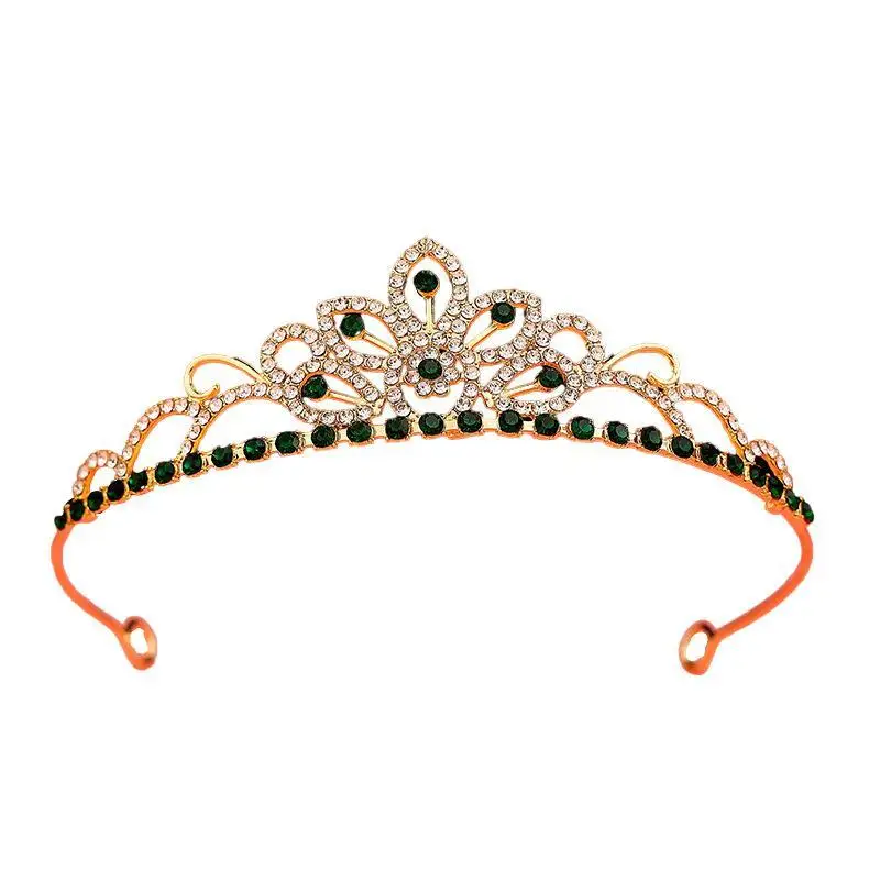 Mädchen-Prinzessinnen-Tiara mit Strass und funkelnden Kristallen für Geburtstage, Hochzeiten und Blumenmädchen-Veranstaltungen – Detail 12