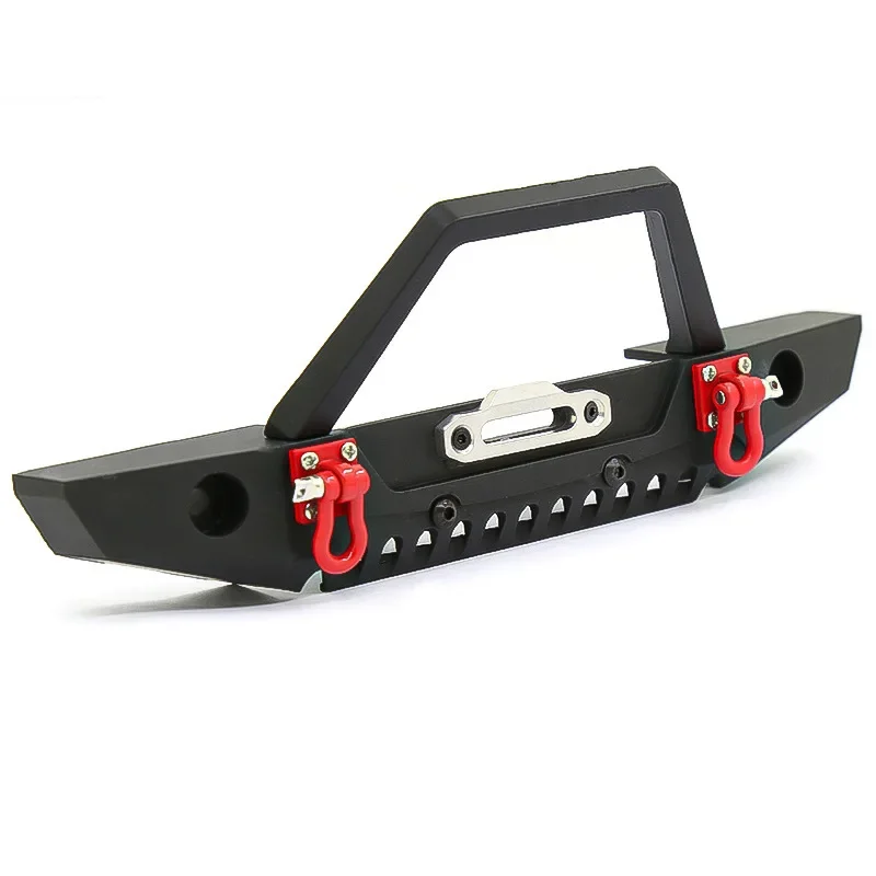 Simulatie Accessoires Metalen Voorbumper RC4WD Front Anti-collision Bumper met Licht voor SCX10 TRAXXAS Klimmen Auto TRX4