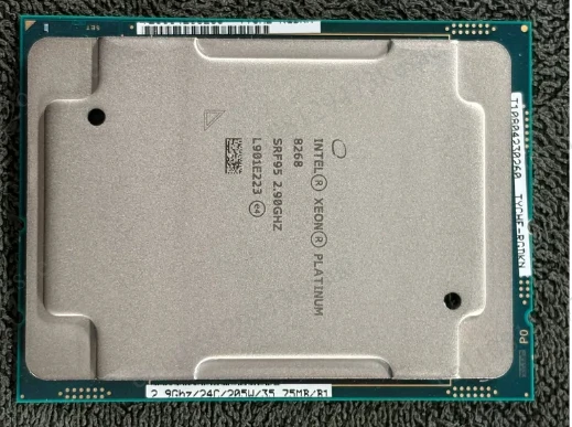 for Intel Xeon Platinum 8268 24-Core 48-Thread 2.90GHz 3.90GHz Turbo LGA3647 205W DDR4-2933 Server CPU