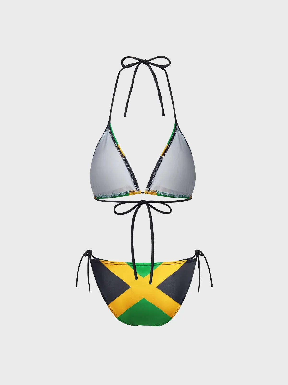 Y2K sexy jamaicano bikini bandera trapos retro Para hacer viejo gradualmente exótico mujer bikini divertido de gama alta traje de baño de playa