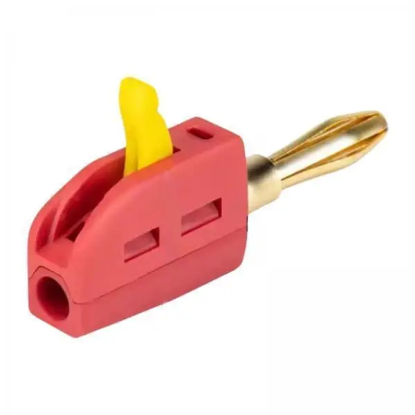Wire Cable Connector 4mm Banana Plug 0.2 to 2.5 Cable Range Low Loss Secure Spring Clamp for Audio Test Bench Use