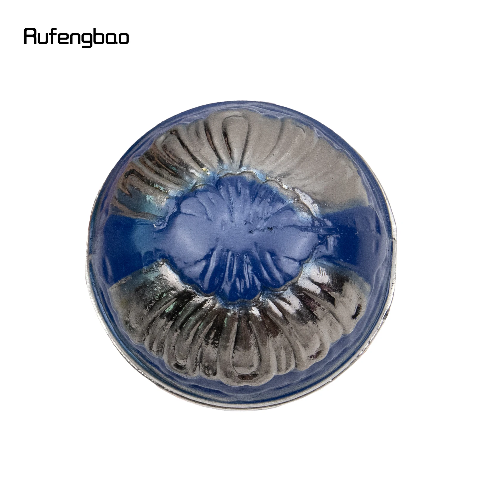 عصا مشي عصرية بمقبض دائري فاخر باللون الفضي والأزرق للحفلات، عصا مشي أنيقة بمقبض كروسير 93 سم