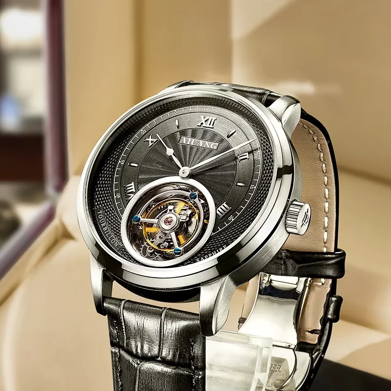 

DANIEL GORMAN 100% Tourbillon Watch Men's Skeleton Dial Sapphire Watch For Men Mechanical Wristwatches Relogio Masculino