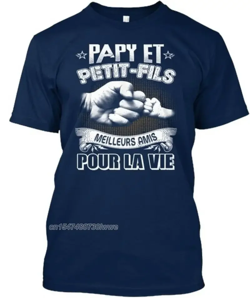 Papy Et Petitfils Meilleurs Amis Standard Summer Faddish Adult Customize Wear Crewneck 2022 Unique Designer Guys T-Shirt