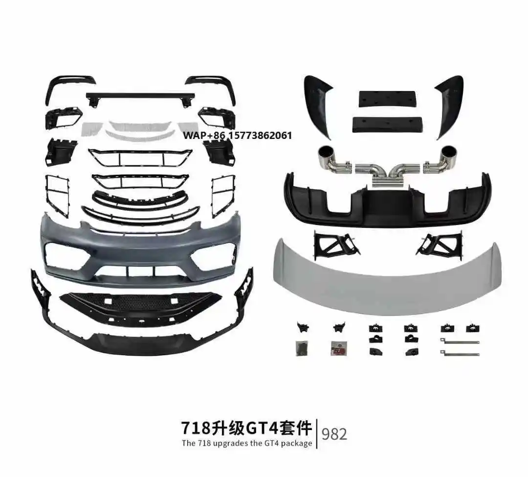 

Facelift Refit Body Kit for 2016-2023 for Por 718 Cayman for GT4 Upgrade New Condition