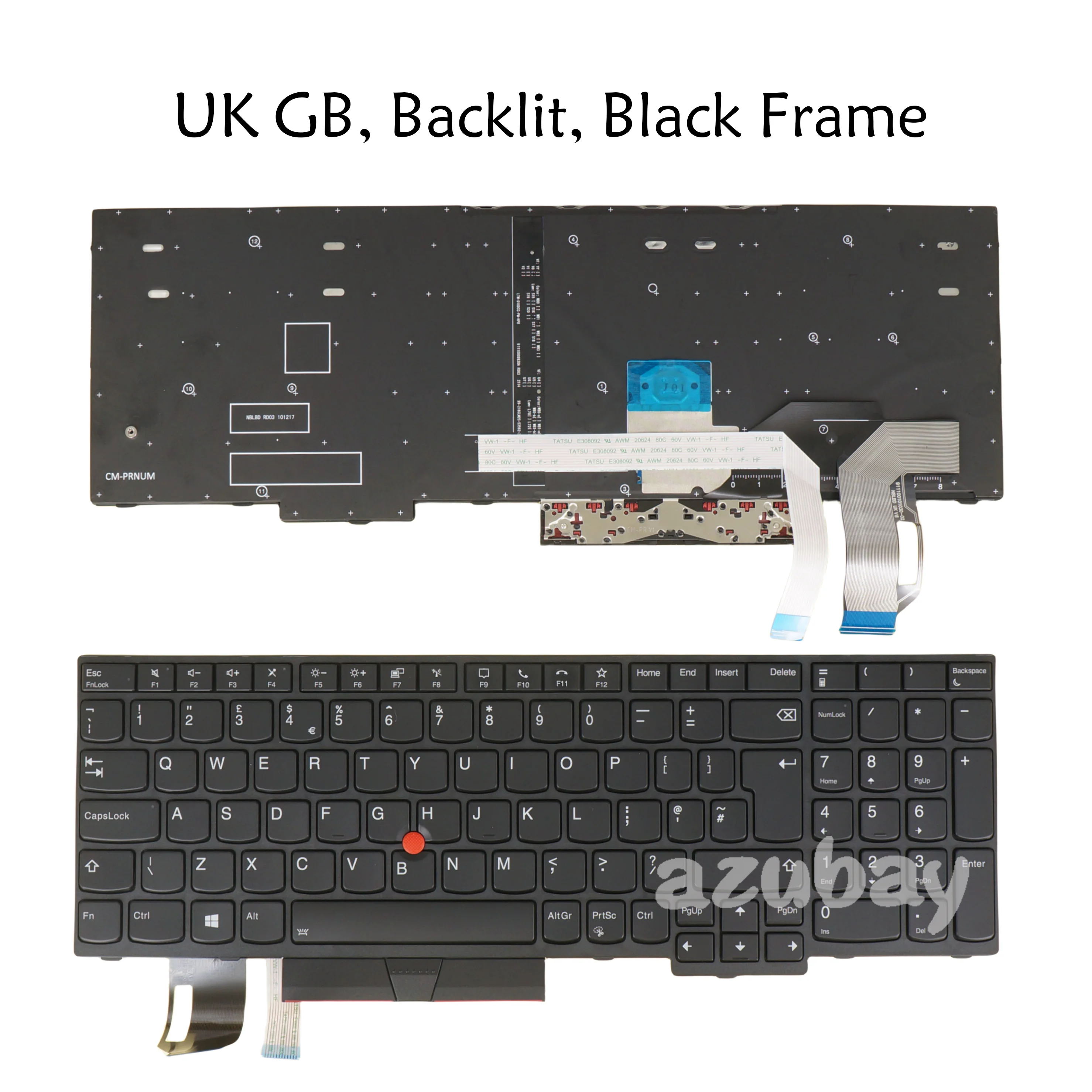 Tastiera per Laptop retroilluminata da GB del regno unito per Lenovo Thinkpad T15 Gen 1/Gen 2, P15s Gen 1/Gen 2 20 s6 20 s7 muslimatexlimb