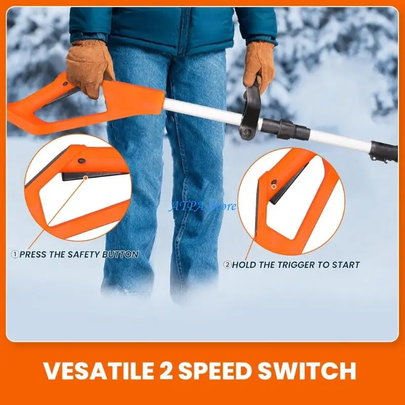 U13C Frostproof Snow Shovel Electric Powered Push Energy Efficient Designing