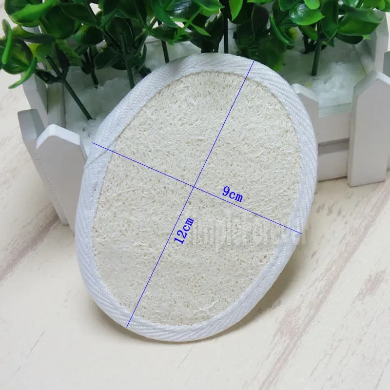 9 X 12 cm nový přírodní lufa koupat sprcha houba tělo drhnoucí exfoliator mytí blok koupelna lehký břemeno odolný 100pcs/lot