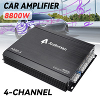 4-Channel 12V Car Power Amplifier Digital Stereo Surround Passive Subwoofer Audio Player Max 8800W
